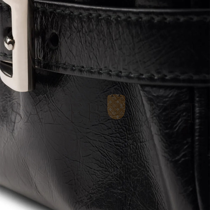 Pra*a LEATHER SHOULDER BAG 2VH187 (35*22*12cm)